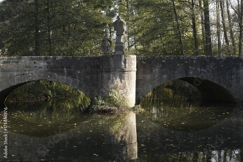 Photography Bridge in Mittelstreu, Rhoen-Grabfeld, Franconia, Bavaria, Germany, Europe