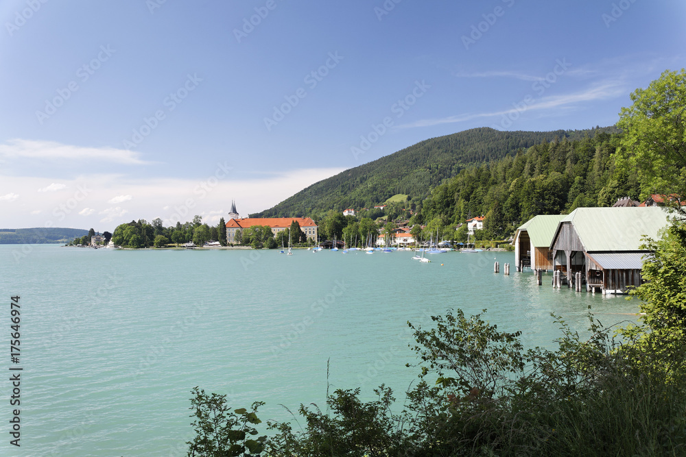 Abbey Tegernsee, lake Tegernsee, Upper Bavaria Germany Abbey Tegernsee, lake Tegernsee, Upper Bavaria Germany