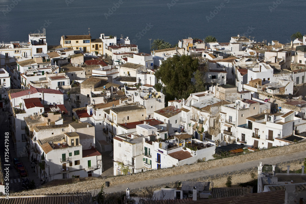 Old part of the town, Eivissa, Ibiza, Baleares, Spain, Europe Old part of the town, Eivissa, Ibiza, Baleares, Spain, Europe