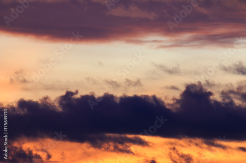 beautiful colorful sky and cloud in twilight time background