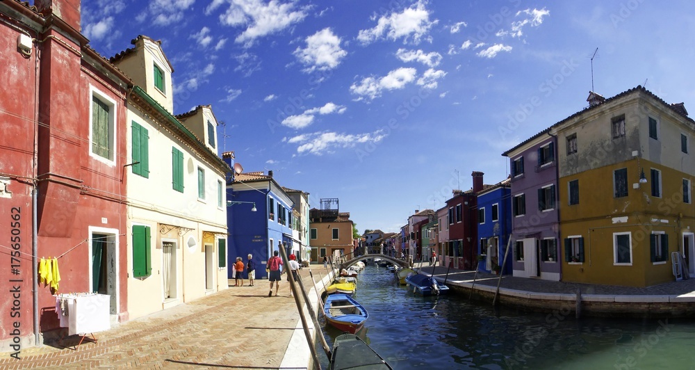 Colurful Burano Island, Venice, Veneto, Italy, Europe