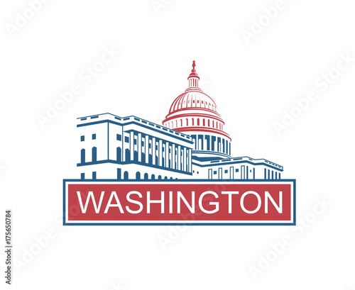 United States Capitol building icon in Washington DC