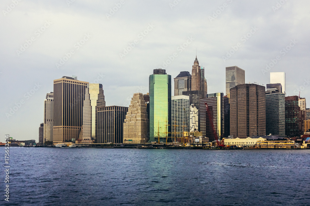 New York Skyline during a rainy day New York Skyline during a rainy day