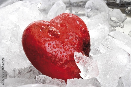 Heart in ice photo