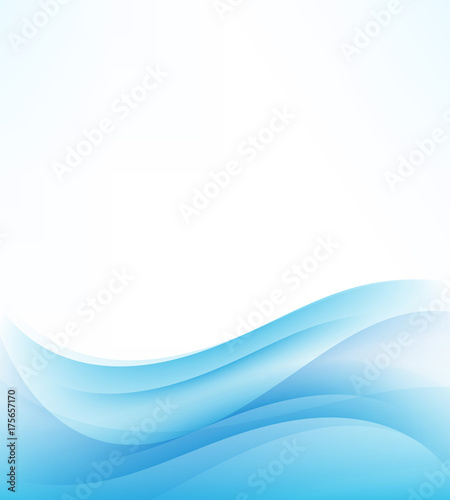 Fototapeta Naklejka Na Ścianę i Meble -  Vector abstract background.Blue abstract wave background.