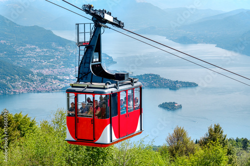 Lago Maggiore (Lake Maggiore) cableway cabin mount Mottarone top photo