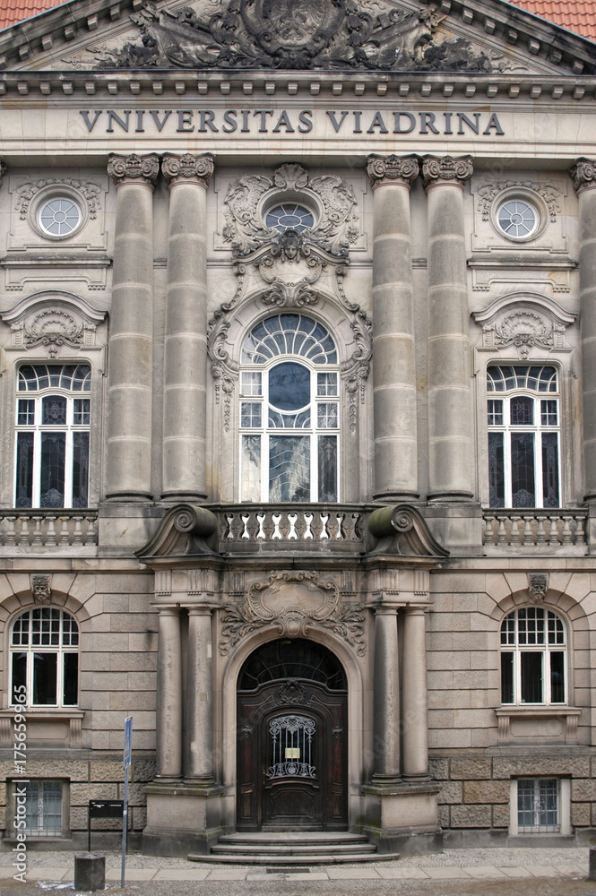 Fototapeta premium Frankfurt at the river Oder Brandenburg Germany univercity Viadrina