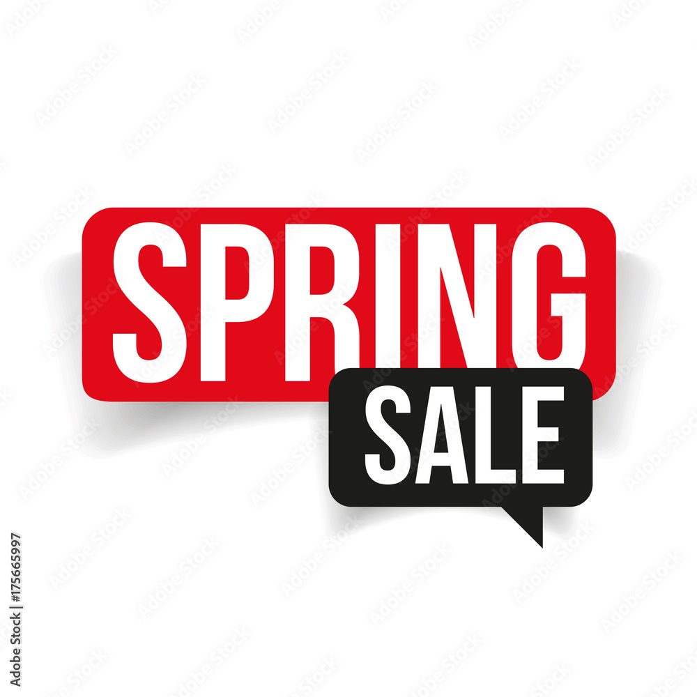 Spring Sale speech bubble Spring Sale speech bubble