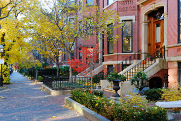 Boston Back Bay In The Fall