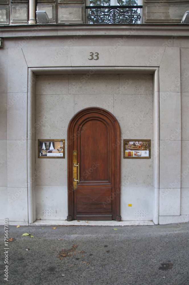 The door of an old tenement house