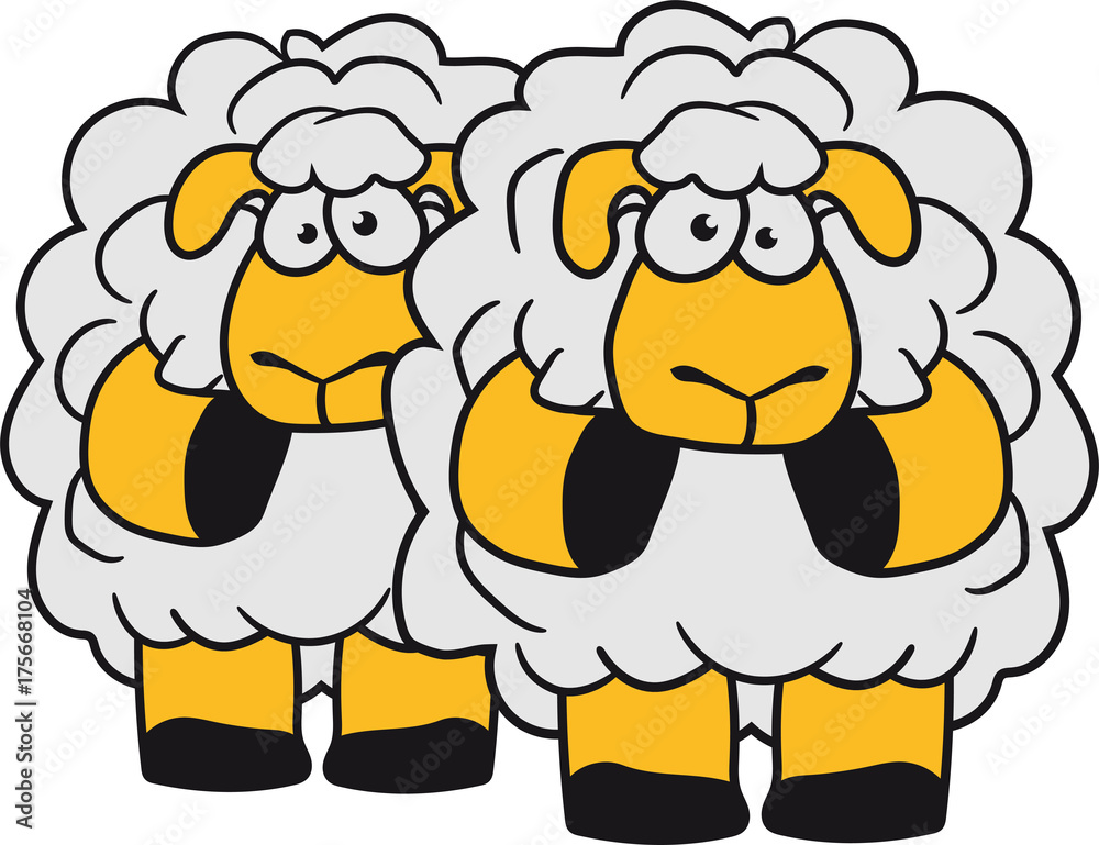 2 freunde team paar ängstlich lustig klein süß niedlich comic cartoon schaf ziege wolle bauer bock müde cool 2 freunde team paar ängstlich lustig klein süß niedlich comic cartoon schaf ziege wolle bauer bock müde cool