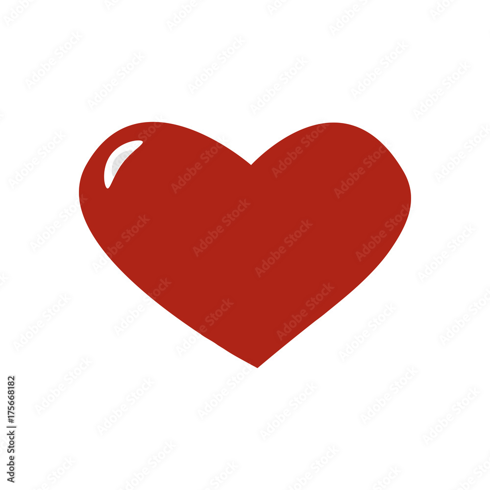 Heart isolated illustration vector