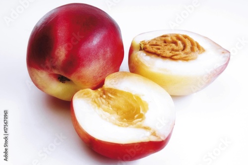 Nectarines, whole and halved
