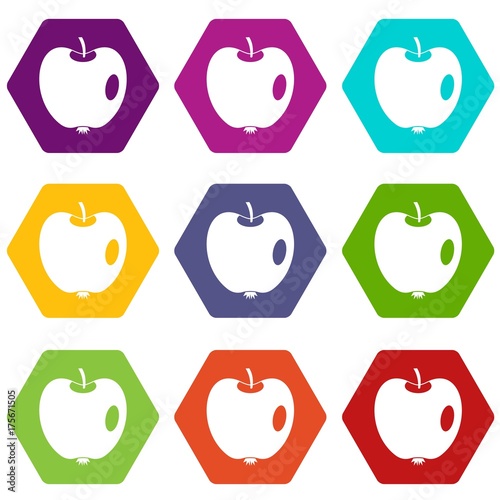 Apple icon set color hexahedron