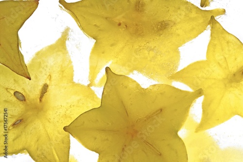 Carambola in a block of ice