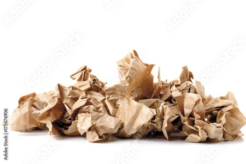 Crumpled-up paper