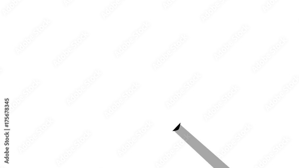 Recycle Bin animation in and out long shadow black on white Recycle Bin animation in and out long shadow black on white
