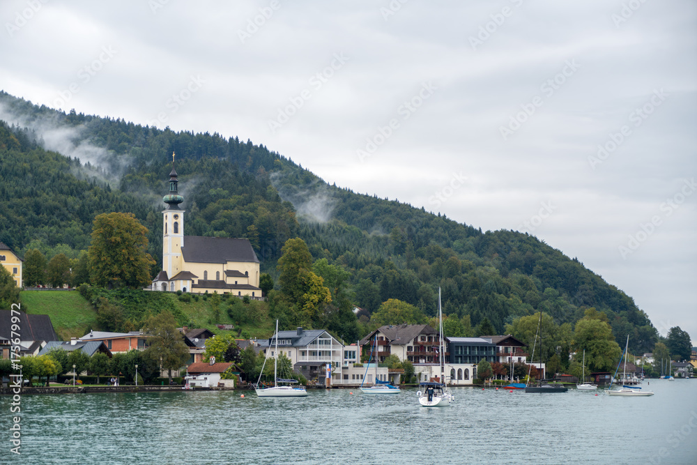 View of Attersee from Lake Attersee