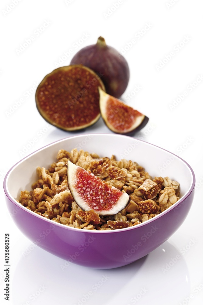 Fresh figs on muesli Fresh figs on muesli