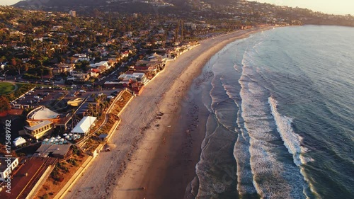 Aerial View Of California Beach Coastline, La Jolla California 