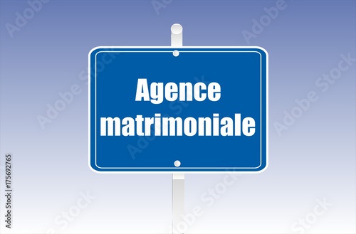 panneau agence matrimoniale