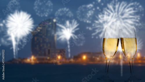 Photography Celebrating New Year in Barcelona