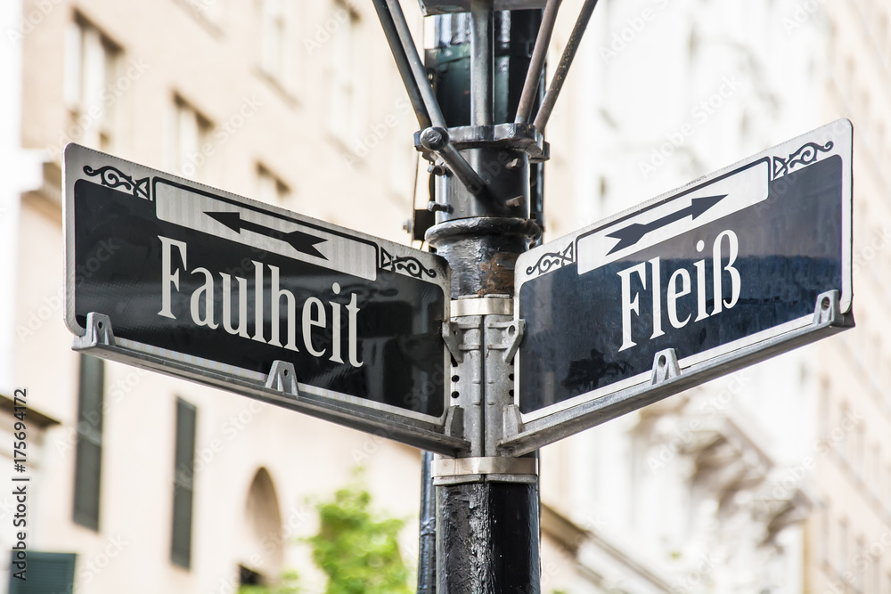 Obraz premium Schild 259 - Fleiss