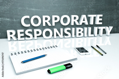 Corporate Responsibility text concept