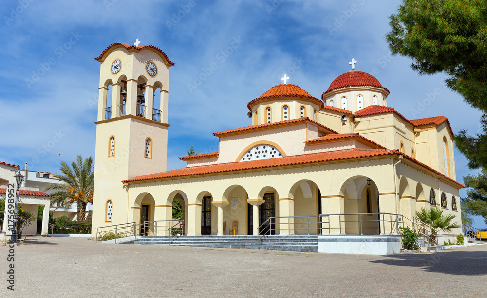 Agios Nikolaos church in Palaia Epidavros village, Peloponnese, Greece.