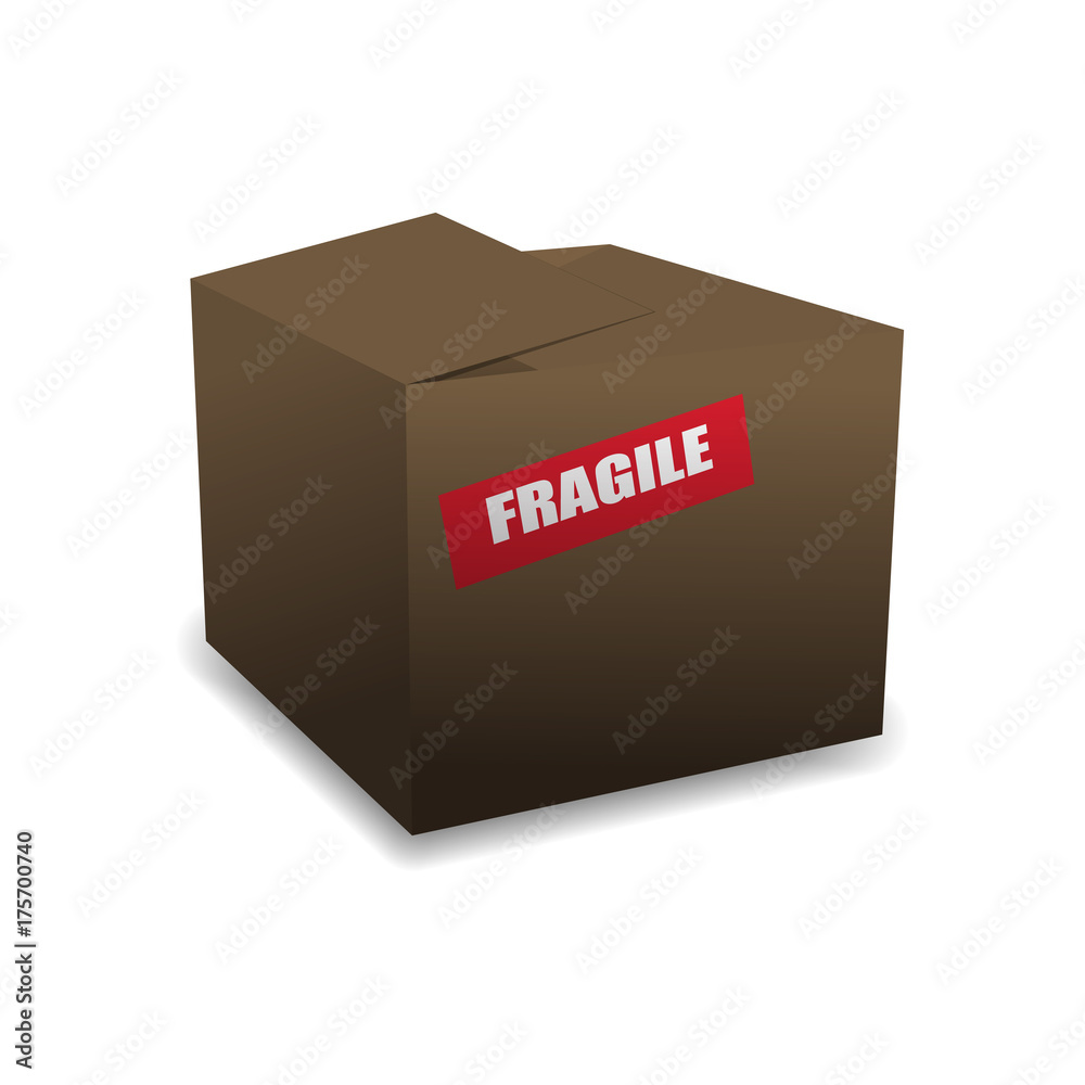 vector brown box for logistic transportation vector brown box for logistic transportation