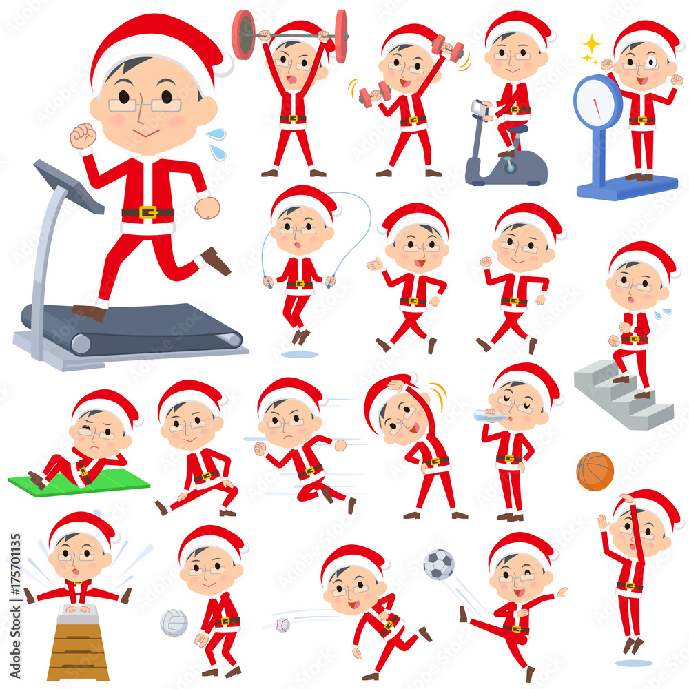 Santa Claus Costume dad_Sports & exercise Santa Claus Costume dad_Sports & exercise