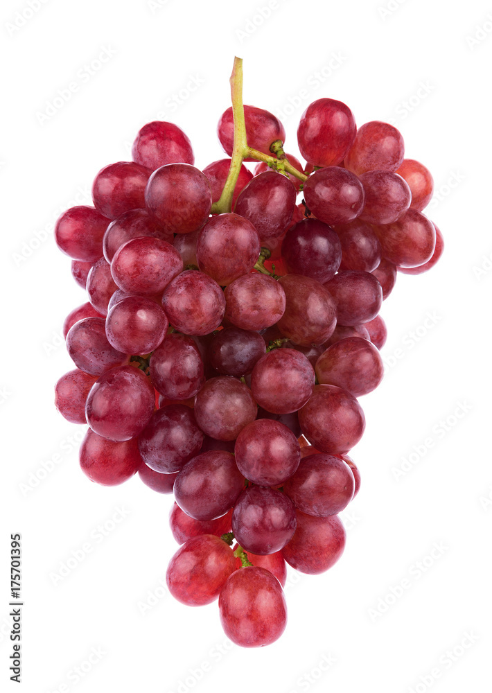 Ripe red grape isolated on white background Ripe red grape isolated on white background