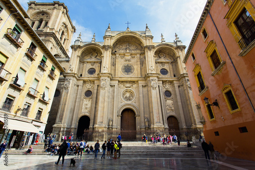 The famous cathedral in Granada, Andalusia