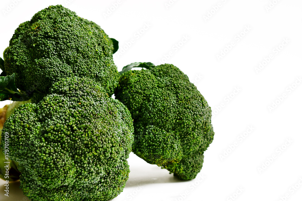 Broccoli green vegetable isolated on white background Broccoli green vegetable isolated on white background