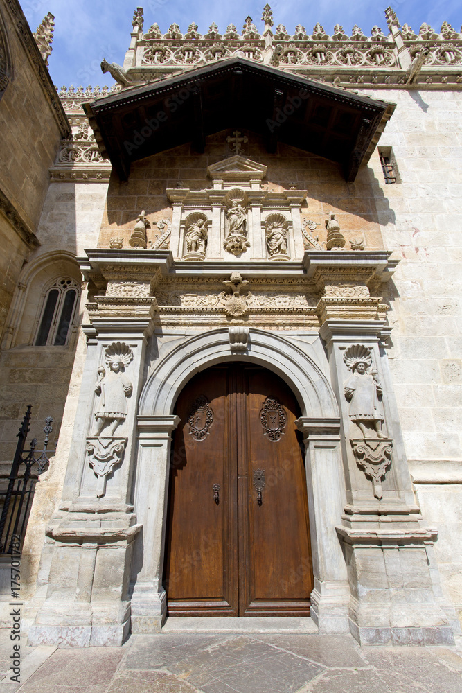 The famous cathedral in Granada, Andalusia