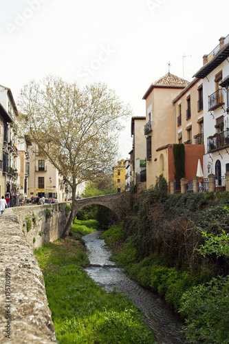 Fototapeta Naklejka Na Ścianę i Meble -  Beautiful view of the Albaicin in Granada, Andalusia