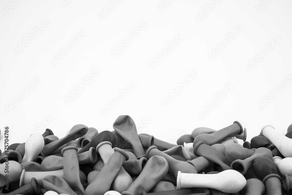 Obraz premium black and white Balloon background