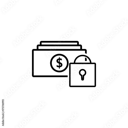 Locked Money icon photo