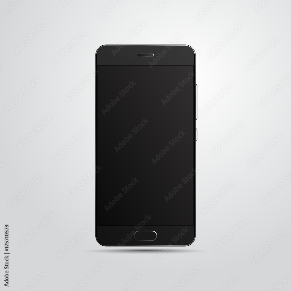 Vector mobile phone isolated on light background. Vector mobile phone isolated on light background.