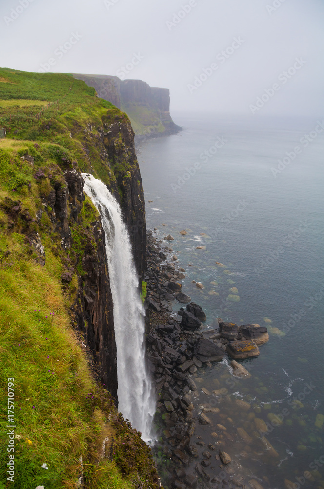 Waterfall on the isle of Sky, Scottish highland