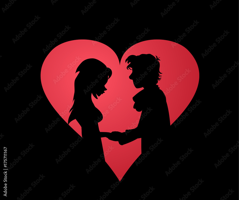 Holiday poster for St.Valentine's day. Vector illustration.