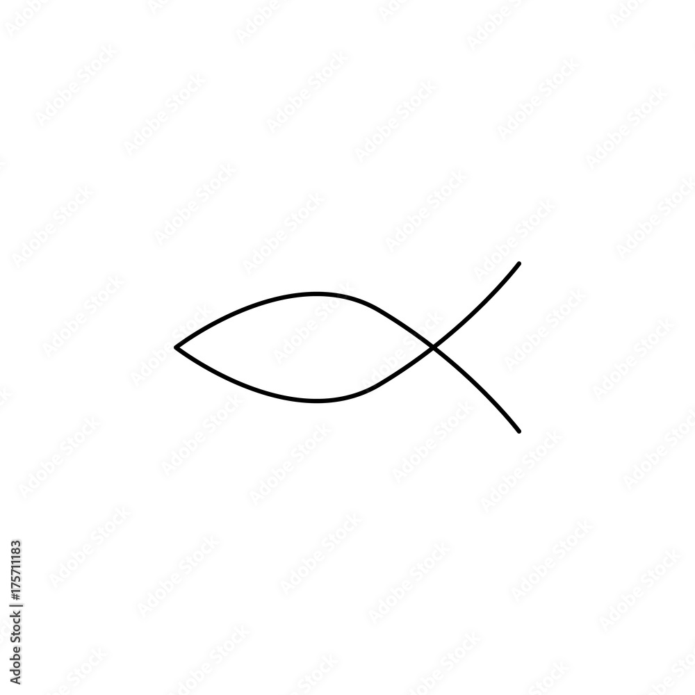 Christian symbol - fish icon