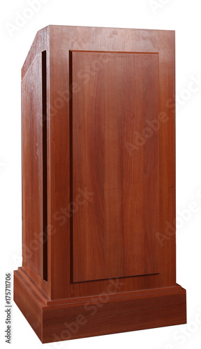 Wood Podium Tribune Rostrum Stand