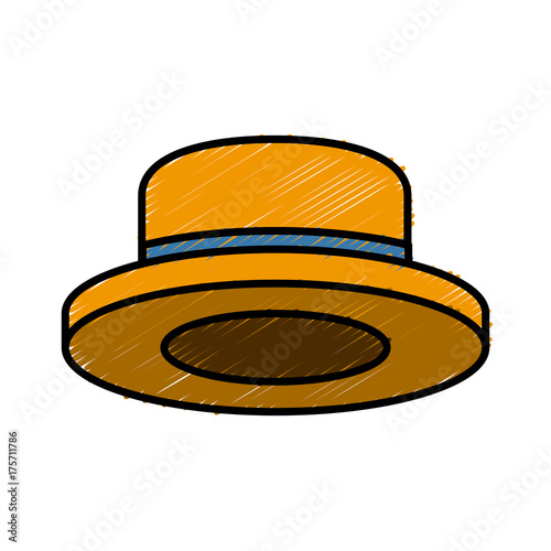 Male vintage hat icon vector illustration graphic design
