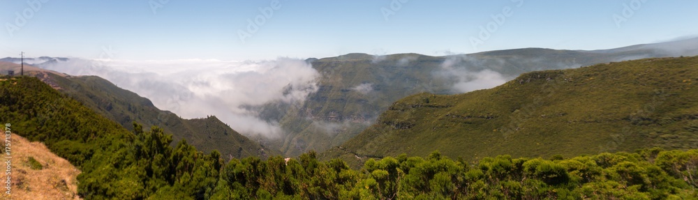 Panorama of Madeira island landscape