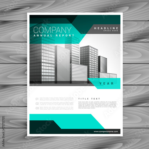 elegant company leaflet business brochure vector template design