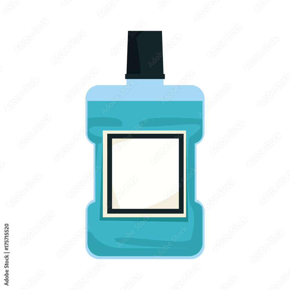 Mouth washer bottle icon vector illustration graphic design Mouth washer bottle icon vector illustration graphic design