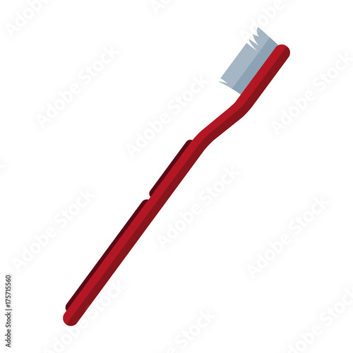 Toothbrush dental hygiene icon vector illustration graphic design