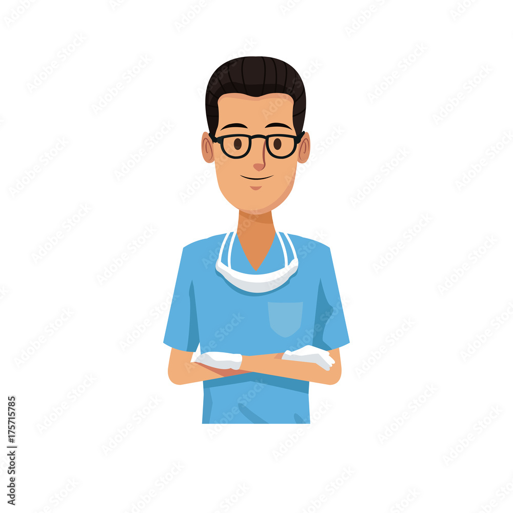 Dentist cartoon isolated icon vector illustration graphic design Dentist cartoon isolated icon vector illustration graphic design