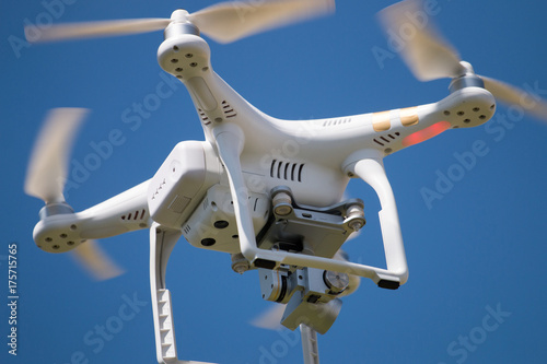 Consumer drone in flight